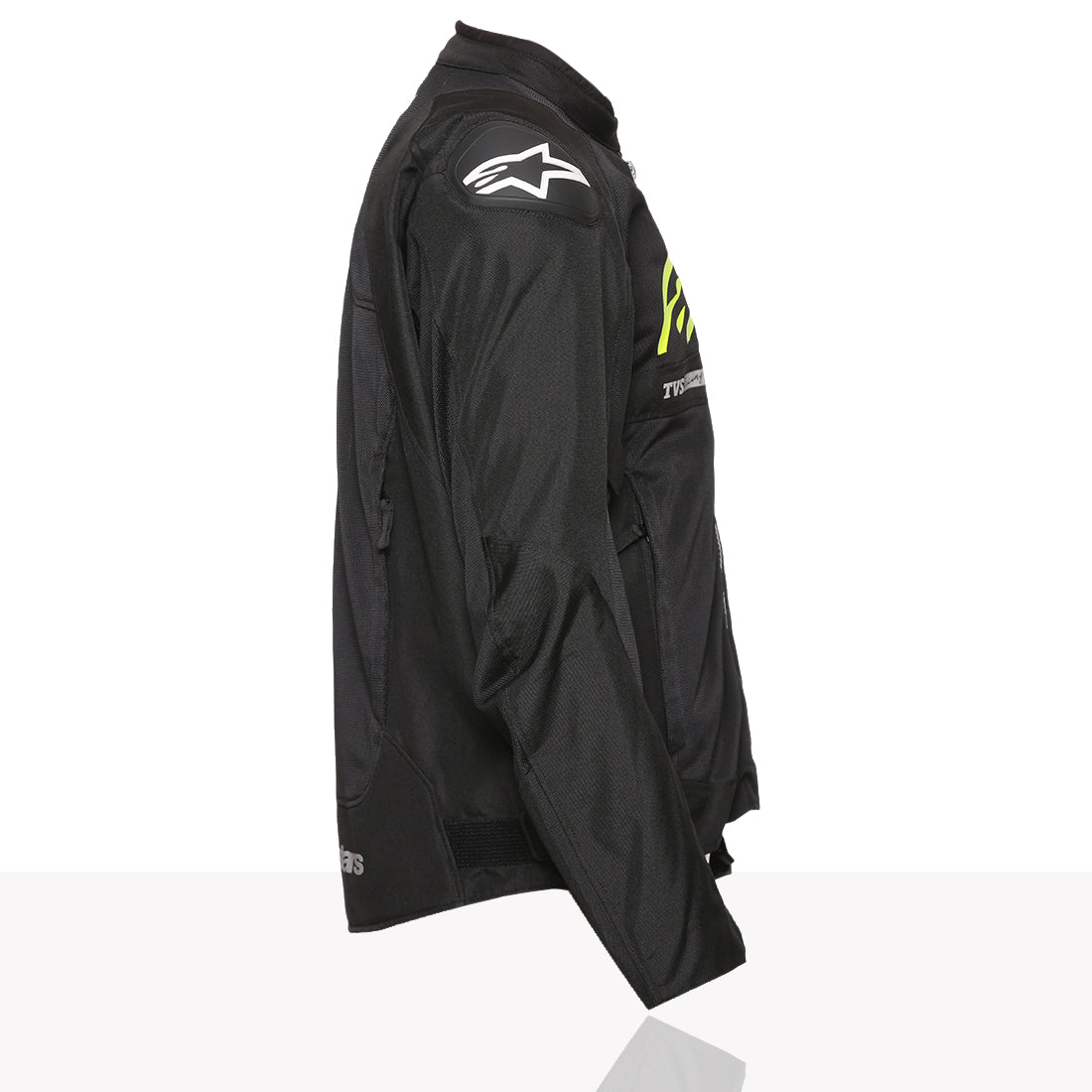 TVS Racing x Alpinestars Riding Jacket with CE Level 2 Nucleon Plasma Armor, 600D Abrasion Resistant Shell, Breathable Mesh Panels, Reflective Visibility, Pre Curved Sleeves Motorcycle Protective Gear